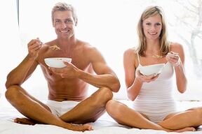 jíst jídlo pro zvýšení potence